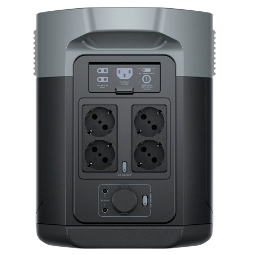 Зарядна станція EcoFlow Delta 2 Max, 2400 Вт, 2048 Вт/год (електростанція для дому, UPS, ДБЖ) EU Зарядна станція EcoFlow Delta 2 Max, 2400 Вт, 2048 Вт/год (електростанція для дому, UPS, ДБЖ) EU