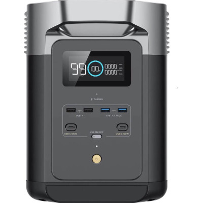 Зарядна станція EcoFlow Delta 2, 1800 Вт, 1024 Вт/год (електростанція для дому, UPS, ДБЖ) EU