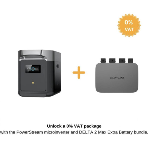 Додаткова батарея Smart EcoFlow DELTA 2 Max Extra Battery EU, 2048 Вт/год, сумісність з Delta 2 Max Додаткова батарея Smart EcoFlow DELTA 2 Max Extra Battery EU, 2048 Вт/год, сумісність з Delta 2 Max