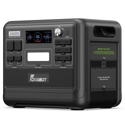 Зарядна станція Fossibot F2400, 2400 Вт, 2048 Вт*год (електростанція для дому, UPS, ДБЖ) Зарядна станція Fossibot F2400, 2400 Вт, 2048 Вт*год (електростанція для дому, UPS, ДБЖ)