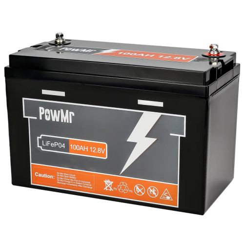 Акумулятор PowMr 100AH 12.8V (1280W*h) LiFePO4 (для будинку, котла, сонячних батарей)