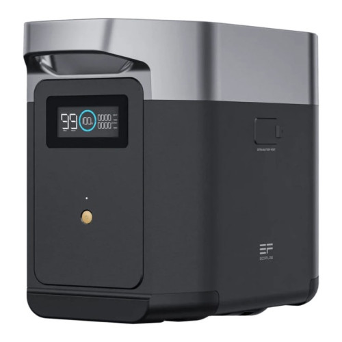 Додаткова батарея Smart EcoFlow DELTA 2 Max Extra Battery EU, 2048 Вт/год, сумісність з Delta 2 Max Додаткова батарея Smart EcoFlow DELTA 2 Max Extra Battery EU, 2048 Вт/год, сумісність з Delta 2 Max