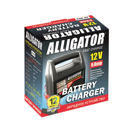 Зарядний пристрій АКБ Alligator 12V, 6А Зарядний пристрій АКБ Alligator 12V, 6А