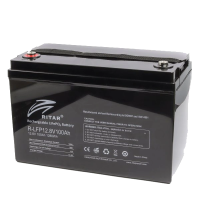 Акумуляторна батарея з bluetooth Ritar LiFePO4 12,8V 100Ah 1280Wh BMS50A@4S (330 х 172 х 214 мм), 13kg Q1
