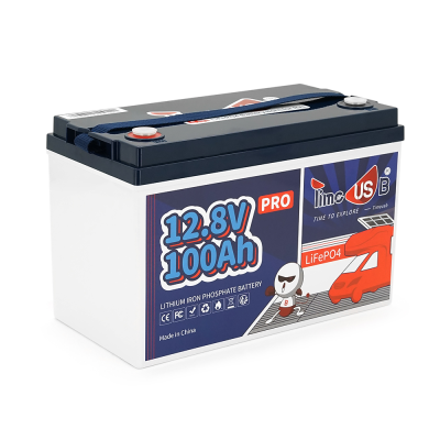 Акумуляторна батарея LiFePO4 Timeusb 12.8V 100Ah Pro, 1280Wh, BMS 100A, 260*168*210мм