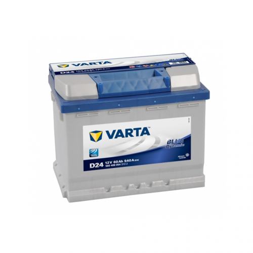 Автомобільний акумулятор VARTA Blue Dynamic 60Ah 540A R+ (правий +) D24
