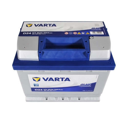 Автомобільний акумулятор VARTA Blue Dynamic 60Ah 540A R+ (правий +) D24