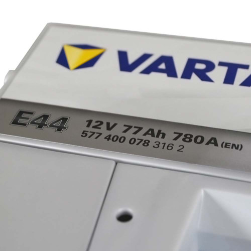 Автомобільний акумулятор VARTA Silver Dynamic 77Ah 780A R+ (правий +) E44