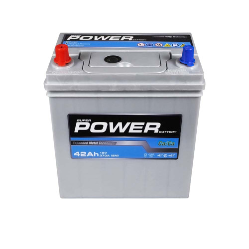 Автомобільний акумулятор POWER Silver Asia 42Ah 370A L+ (лівий +) NS40 SMF