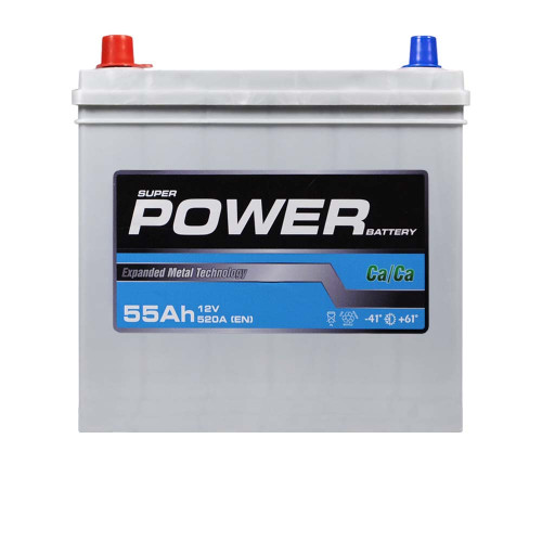 Автомобільний акумулятор POWER Silver Asia 55Ah 520A L+ (лівий +) NS60 SMF н. до.