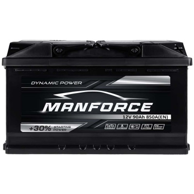 Автомобільний акумулятор MANFORСE 90Ah 850A R+ (правий +) MF L4B