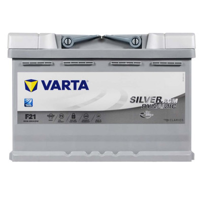 Автомобільний акумулятор VARTA Silver Dynamic AGM 80Ah 800А R+ (правий +) F21