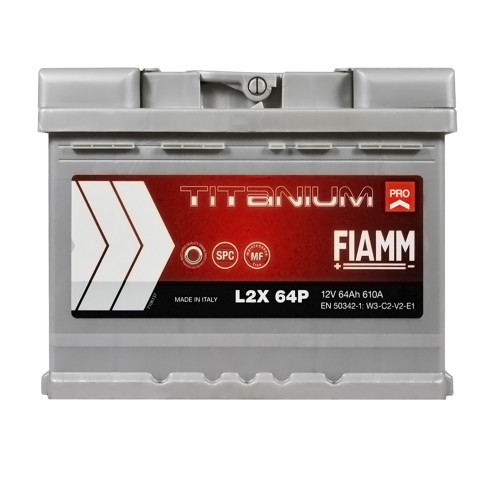 Автомобільний акумулятор FIAMM Titanium Pro 64Аh 610А L+ (лівий +)