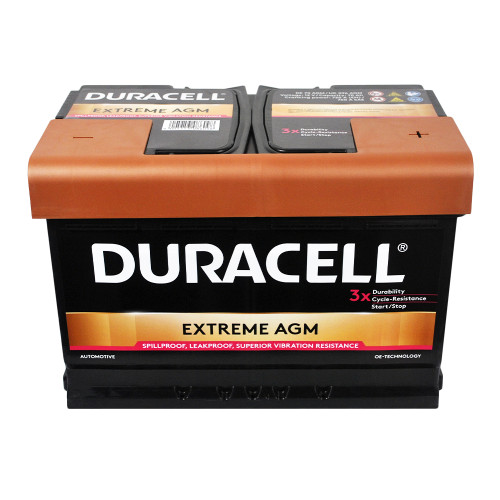 Автомобільний акумулятор DURACELL Extreme AGM (L3) 70Ah 720A R+ (правий +)