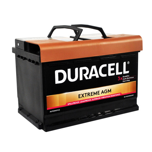 Автомобільний акумулятор DURACELL Extreme AGM (L3) 70Ah 720A R+ (правий +)