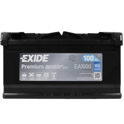 Автомобільний акумулятор EXIDE Premium (EA1000) 100Аh 900Ah R+