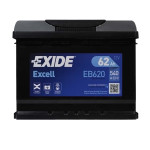 Автомобільний акумулятор EXIDE Excell 62Аh 540Ah R+ (правий +) EB620