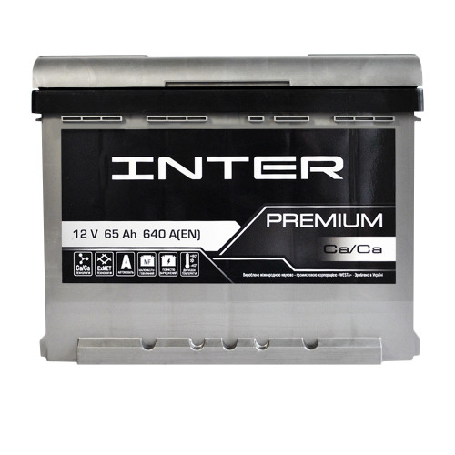 Автомобільний акумулятор INTER Premium 65Ah 640A R+ (L2) (WESTA) 