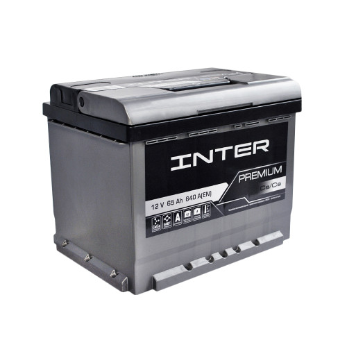 Автомобільний акумулятор INTER Premium 65Ah 640A R+ (L2) (WESTA) 