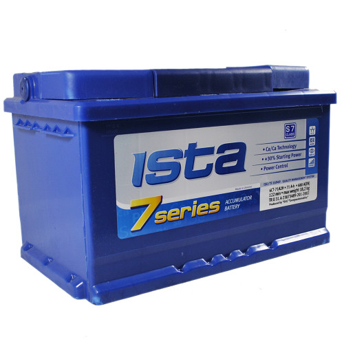 Автомобільний акумулятор ISTA 7 Series (L3B) 71Ah 680A R+ h=175