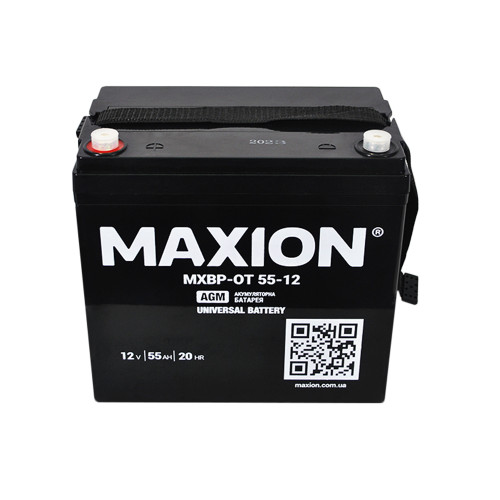 Акумулятор AGM 12V 55Ah MAXION MXBP OT 55 - 12 для UPS та ДЖБ