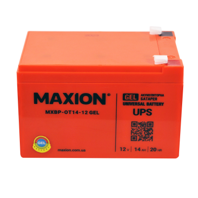 Акумулятор гелевий 12V 12Ah MAXION BP OT 12 - 12 GEL (лівий+)