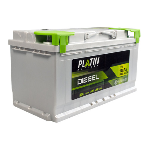 Автомобільний акумулятор PLATIN Silver Disel 110Ah 1000A R+ (правий +) MF