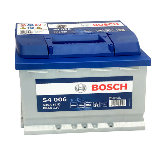 Автомобільний акумулятор BOSCH 60Ah 540A R+ (правий +) L2 (S40 050)
