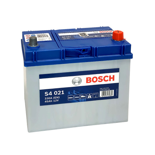 Автомобільний акумулятор BOSCH Asia 45Ah 330A L+ (лівий +) тонка клема B24 (S40 220)