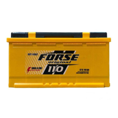 Автомобільний акумулятор FORSE 110Ah 1000A R+ (правий +)