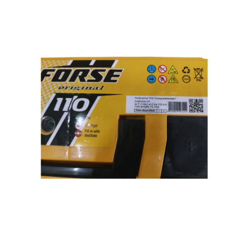 Автомобільний акумулятор FORSE 110Ah 1000A R+ (правий +)