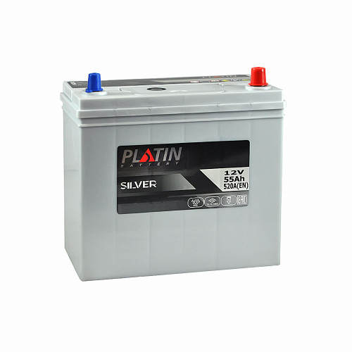 Автомобільний акумулятор PLATIN Silver Asia 55Ah 520A R+ (правий +) SMF