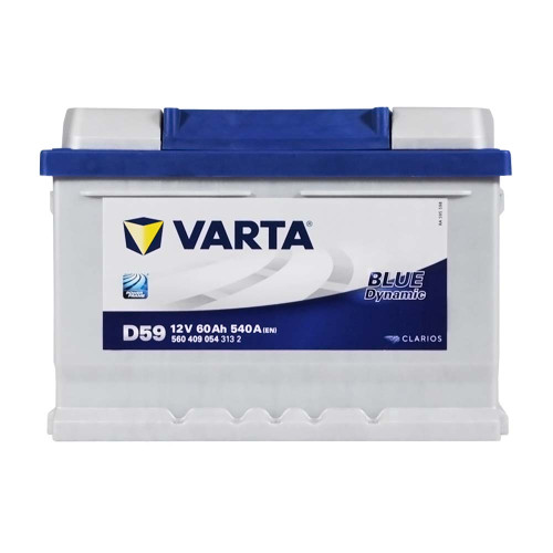 Автомобільний акумулятор VARTA Blue Dynamic 60Ah 540A R+ (правий +) D59