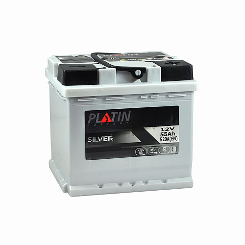 Автомобільний акумулятор PLATIN Silver 55Ah 520A L+ (лівий +) MF