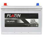 Автомобільний акумулятор PLATIN Silver Asia 105Ah 940A L+ (лівий) нижнє кріплення SMF N70