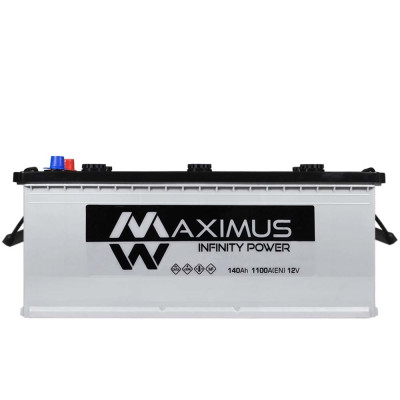 Автомобільний акумулятор MAXIMUS 140Ah 1100A L+ (лівий +) MF D4A