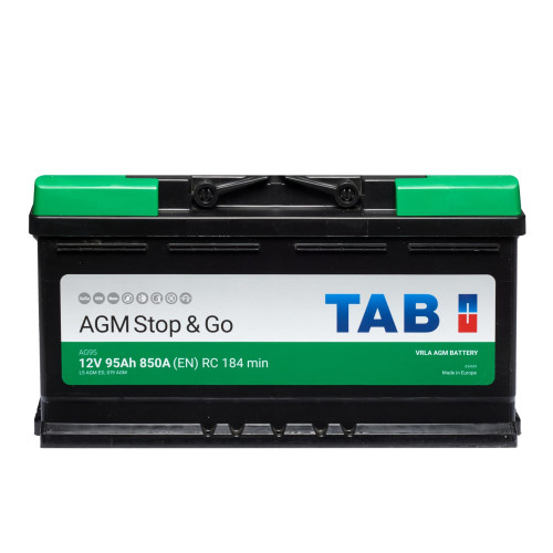 Авто акумулятор TAB AGM 95Ah 850A R+ (правий +)