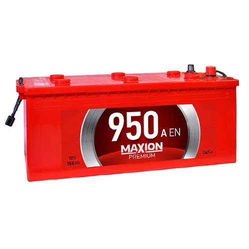 Автомобільний акумулятор MAXION Premium 155Аh 950A L+ (лівий +)
