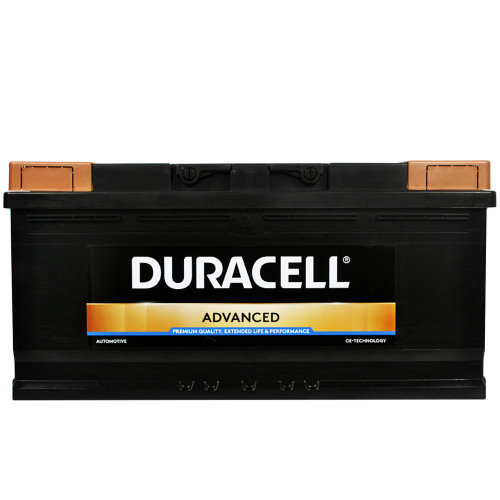 Автомобільний акумулятор DURACELL Advanced (L6) 110Ah 900A R+ (правий +)