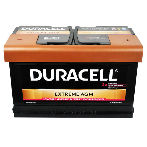 Автомобільний акумулятор DURACELL Extreme AGM (L4) 80Ah 800A R+ (правий +)
