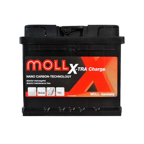 Автомобільний акумулятор MOLL X-Tra Charge (L1B) 50Ah 450A R+ (правий +) Автомобільний акумулятор MOLL X-Tra Charge (L1B) 50Ah 450A R+ (правий +)