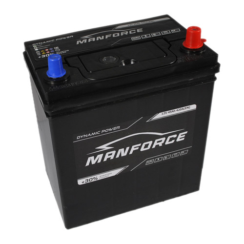 Автомобільний акумулятор MANFORСE Asia smf (NS40) 45Ah 420A R+ т.к.