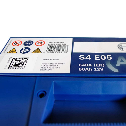 Автомобільний акумулятор BOSCH EFB 60Ah 640A R+ (правий +) L2 (S4E 051)