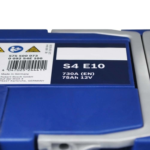 Автомобільний акумулятор BOSCH EFB 75Ah 730A R+ (правий +) LB4 (S4E 100) h=175