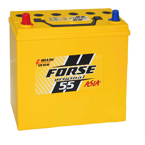 Автомобільний акумулятор FORSE Asia 55Ah 480A L+ (лівий +) MF