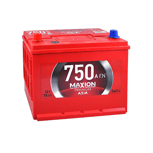 Автомобільний акумулятор MAXION Premium Asia 75Ah 750A L+ (лівий +) N50