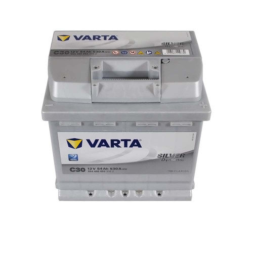 Автомобільний акумулятор VARTA Silver Dynamic 54Ah 530А R+ (правий +) C30