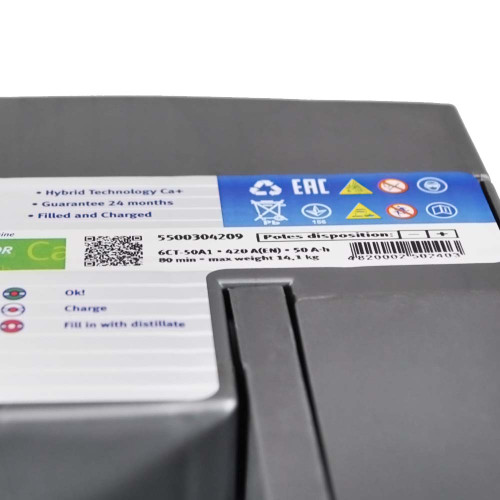 Автомобільний акумулятор ISTA Standard 50Аh 420А R+ (правий +) L2