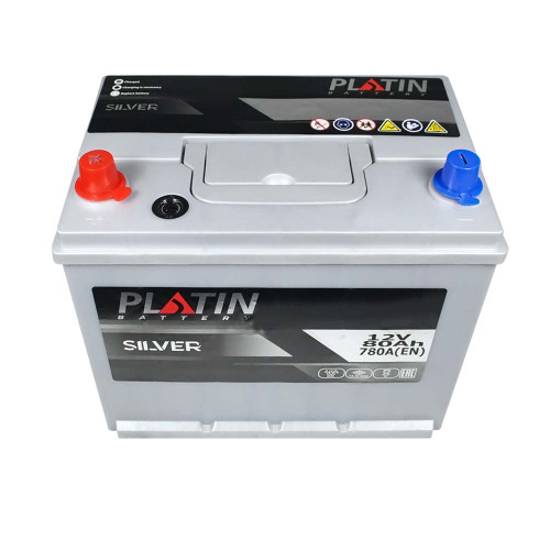 Автомобільний акумулятор PLATIN Silver Asia 80Ah 780A L+ (лівий +) SMF N50 н.к.