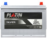 Автомобільний акумулятор PLATIN Silver Asia 105Ah 940A R+ (правий +) SMF (N70) н.к.